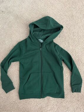 Green Kids Full‑Zip Hoodie